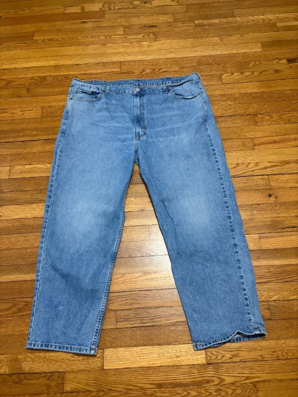 Levi's Mens 550 Jeans Sz 48x30 Relaxed Fit Blue Medium Wash Stretch Denim Cotton